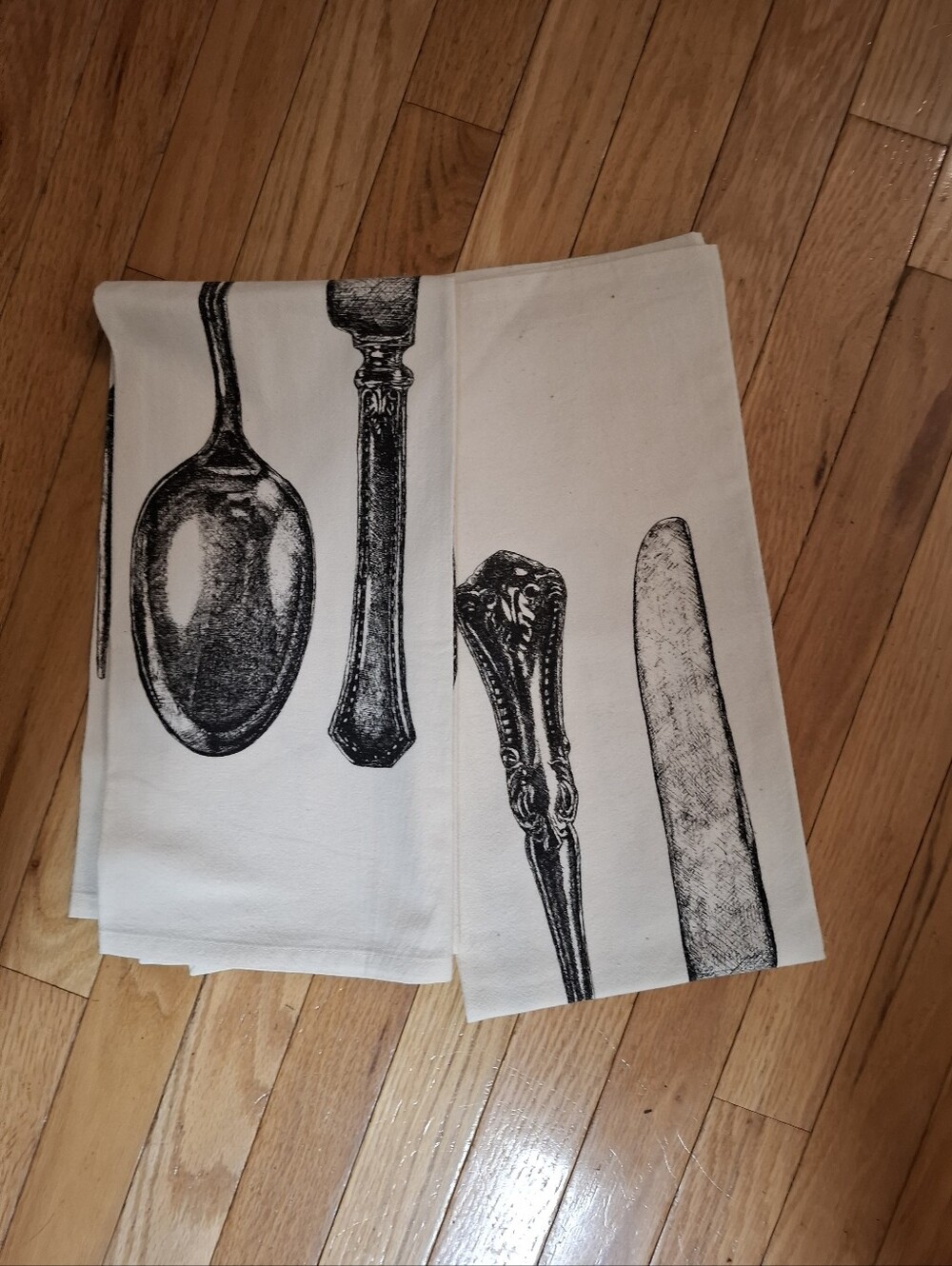 Hester & Cook Flatware Kitchen Flour Sack Towels 2 Pottery Barn